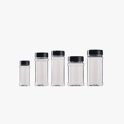 3.4oz/100ml Plastic Spice Bottles Set,Empty Seasoning Containers with Black Cap,Clear Reusable Containers Jars for Spice,Herbs,Powders,Glitters