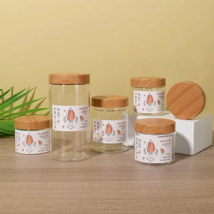 Bamboo Spice Jars, Spice Jars, Wooden Lid Spice Jars, Glass Spice Jars,  Bamboo Lid Glass Jars, 6oz Wood Lid Jar, 180ml Spice Jar 