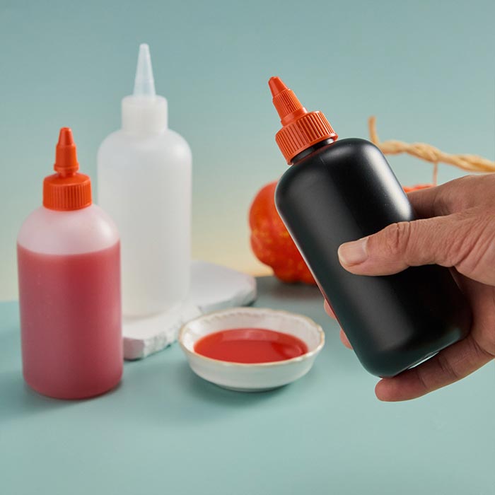 Plastic Tomato Sauce Bottles with Twist-on Cap Lids,Sauce Bottle with Squeeze Top,Squirt Condiment Bottles for Syrup,Mustard,Olive Oil and More Plastic Tomato Sauce Bottles with Twist-on Cap Lids,Sauce Bottle with Squeeze Top,Squirt Condiment Bottles for Syrup,Mustard,Olive Oil and More
