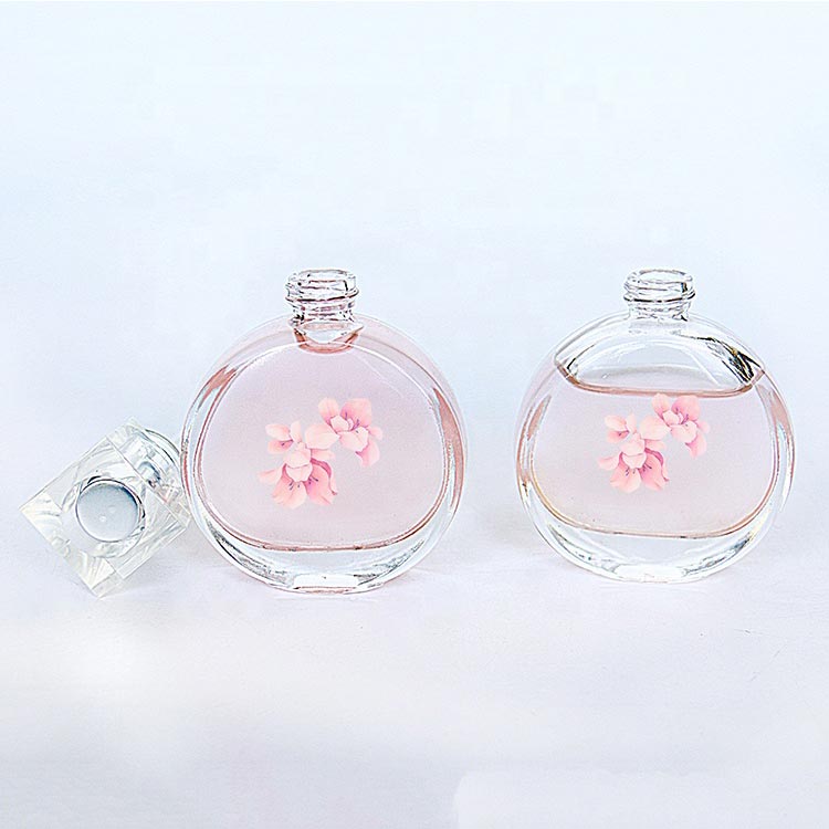 Luxury clear 30ml glass perfume bottles with mist sprayer bulk