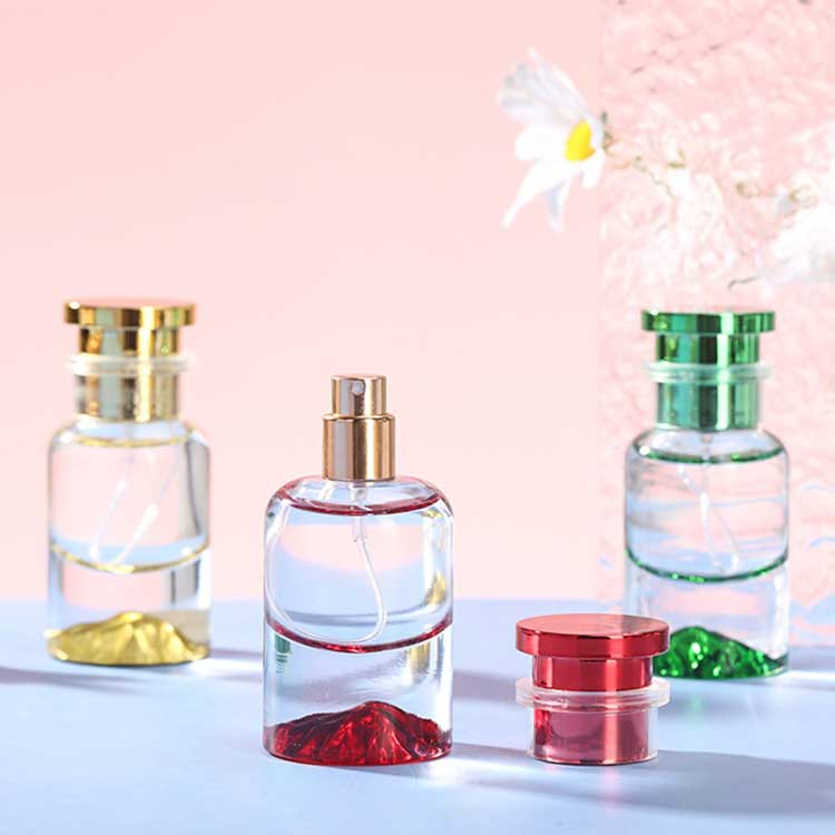 Perfume container 50ml refillable glass cologne bottles from supplier direct