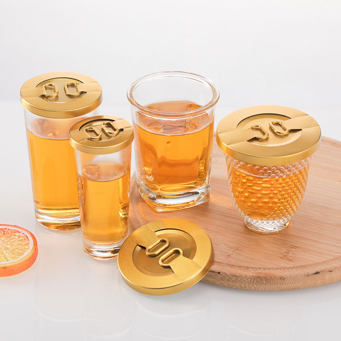 60-160ml Mini Glass Shot Cup bottles with Pull Tab Aluminum Lids for Beverages, Kombucha, Soda, Beer, Coquito, Kefir, Wine, Carbonated Drinks