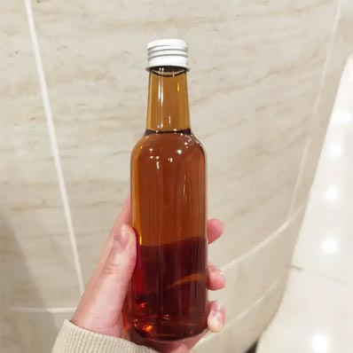 Wholesale clear 750ml plastic liquor bottles with aluminum caps