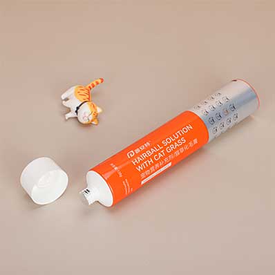 Factory customized empty tube packaging aluminum plastic abl metal tube refillable laminated toothpaste tube with flip cover