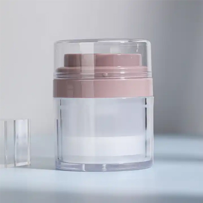 Wholesale luxury 50g empty airless acrylic cosmetic jars with lids