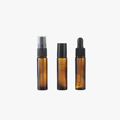 Amber Glass Dropping Bottles Mini Empty Dropper Vials, Clear, 10ml | Sample Containers with Black Cap for Essential Oil Perfumes Cosmetics Aromatherapy, Storage Jars for DIY Travel Refills