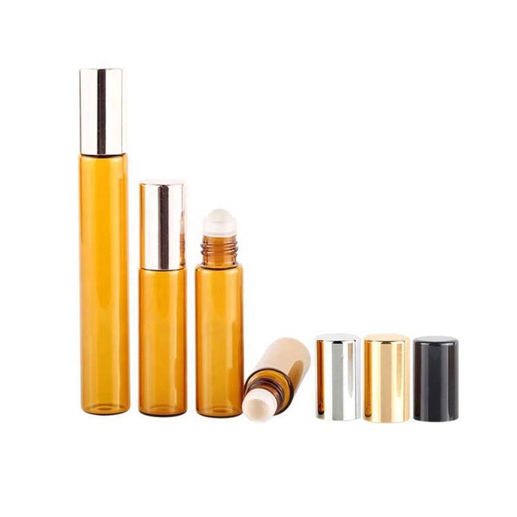 Best price 5ml 10ml amber glass essential oil roller bottles