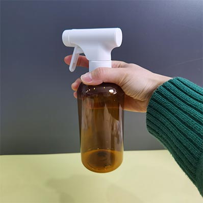 Durable cheap 16oz amber plastic spray bottles with trigger sprayer