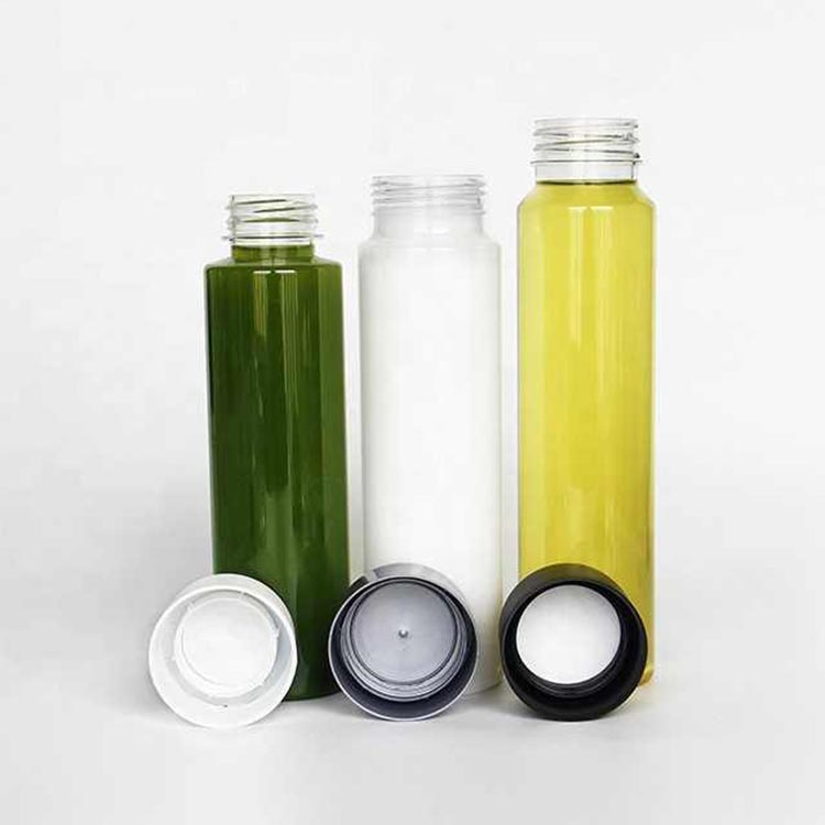 Disposable food grade clear Plastic Beverage Bottle 400ml PET Ring