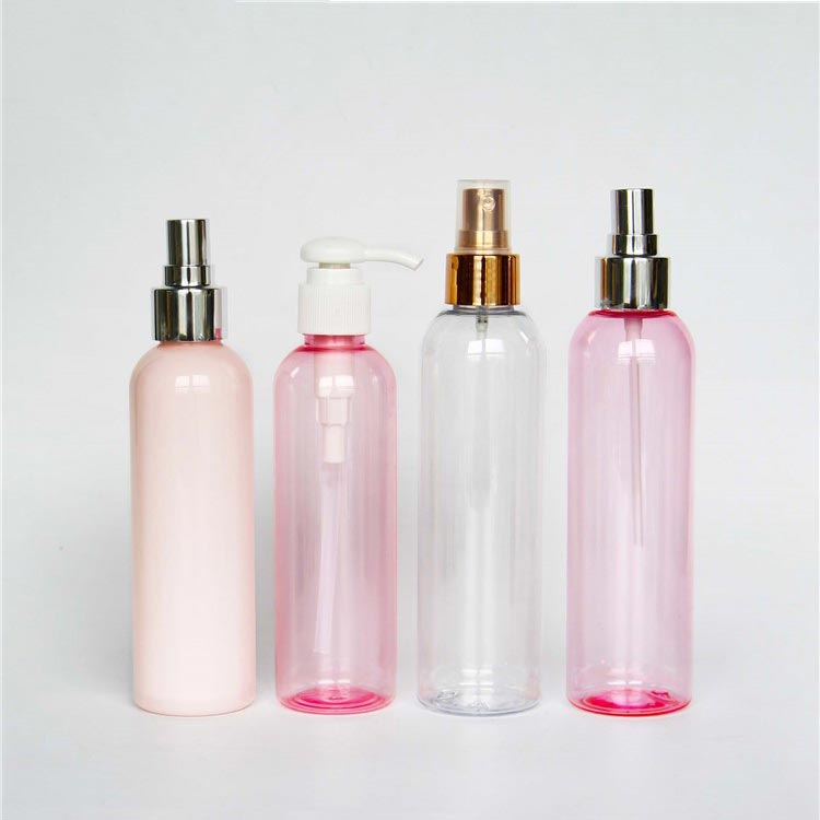 Custom colored cosmo round 500ml plastic fine mist spray bottles