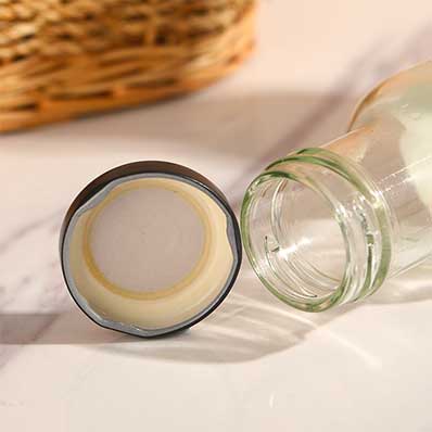 Best clear cylinder 8oz glass sauce bottles with lids for bottles supplier