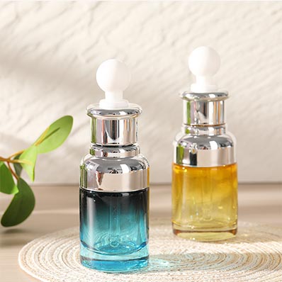 Wholesale clear 30ml glass serum bottle with dropper