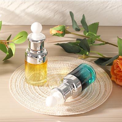 Wholesale clear 30ml glass serum bottle with dropper