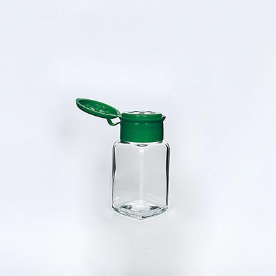 High quality refillable 2oz small square glass spice jar with shaker lid