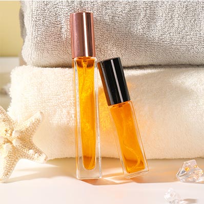 Refillable 10ml mini glass travel toiletry bottles for perfume bulk