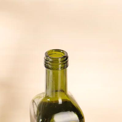 Custom logo square 750ml green glass olive oil bottles from supplier direct