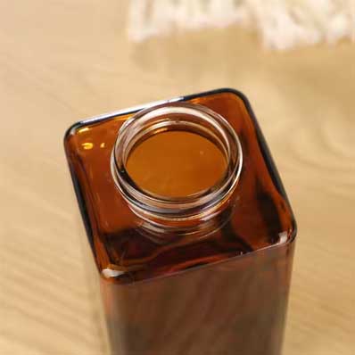 350ml amber square glass soap dispenser matte black stainless steel foaming pump hand soap dispenser bottles