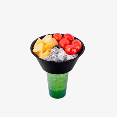 Disposable hot pot cup thickened plastic steak cup fried chicken milk tea snack cup holder