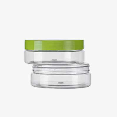 Wholesale clear 8oz plastic low profile jars with lids for Lotion Cream Ointments Body Butter Food