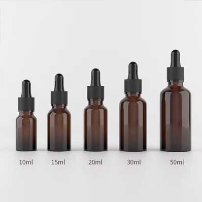 Multipurpose custom 10ml small glass medicine dropper bottle serum bottle with dropper and funnel for travel