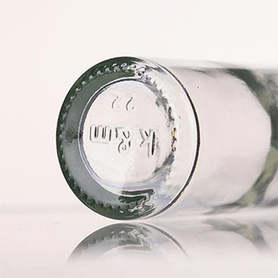 Leak proof 50ml flint glass mini liquor bottles with aluminum caps