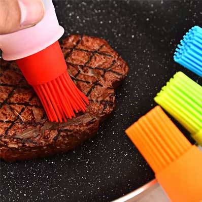 Squeezable silicone oil bottle brush BBQ/Pastry Basting Brushes Silicone Cooking Grill Barbecue Baki
