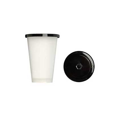 Eco friendly 400ml clear disposable plastic boba cups with lids for iced drinks coffee tea smoothie