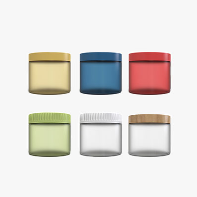 BPA Free colored Plastic Container Jar with Foam Lined Lid for Pills, Medication, Ointments and Other Beauty and Health Aids