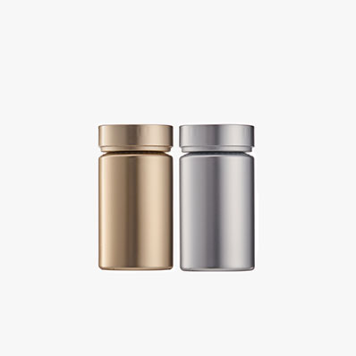 Wholesale small Pet Capsule Container Frosted Color Empty Supplement Vitamin Pill Plastic Bottle for Seal Packaging