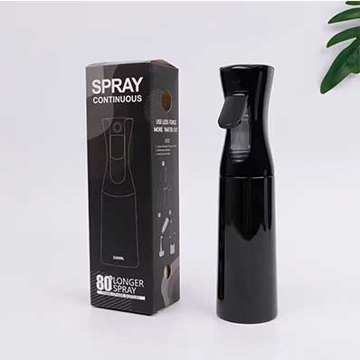 Wholesale colored 200ml 300ml 500ml plastic continuous mist spray bottle