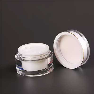 Wholesale clear 30ml plastic cosmetic jar with lid and liner