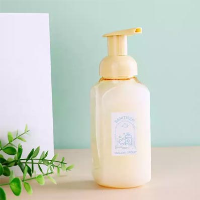 Empty clear 250ml plastic foam dispenser bottle for soap