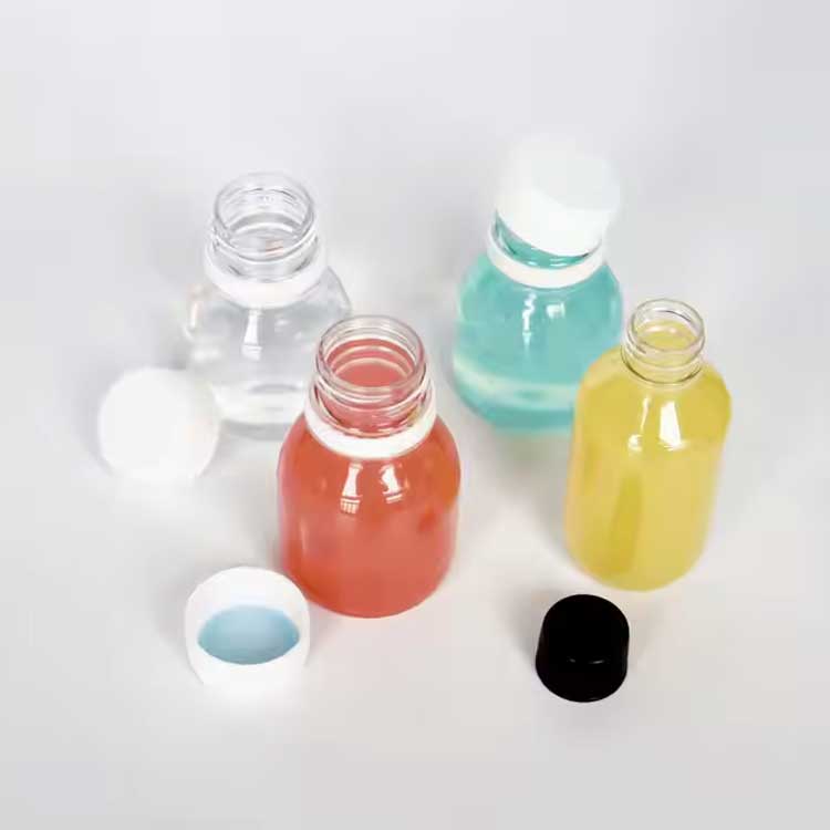 Food grade 2oz small shot bottles with lids, wholesale plastic ginger shot bottles with caps, 60ml mini liquor bottles, mini travel bottles for juice whiskey milk