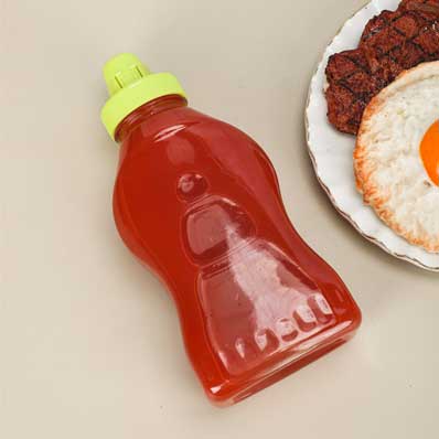 Plastic ketchup squeeze bottle for ketchup hot sauce liquids oil condensed milk mustard salad dressing