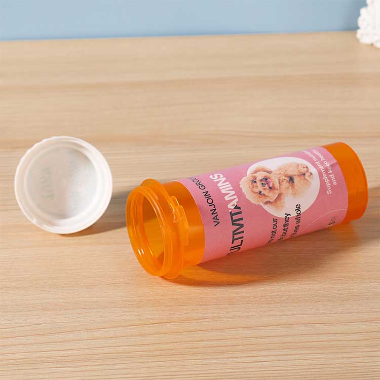 Empty plastic medicine pill bottles with child resistant caps 6 dram small prescription medicine containers travel pill vials clear pill case organizers