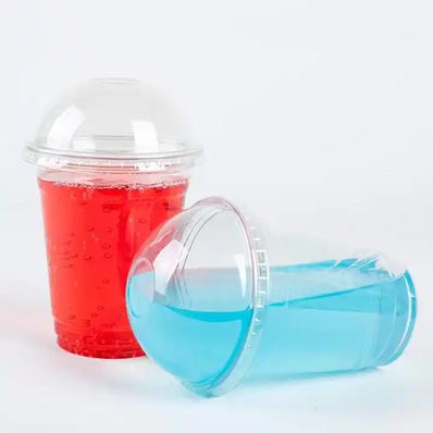 Food grade clear 16oz one time plastic parfait cups with dome lids for takeaway food