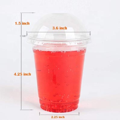 Wholesale fancy round disposable 16oz plastic party cups with lids