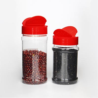 Wholesale 2oz 3oz 6oz 8oz plastic spice jars with sifter and cap