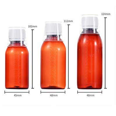 Syrup Packaging Small Plastic Bottles With Lids / 30ml PP Cup 21g Weight