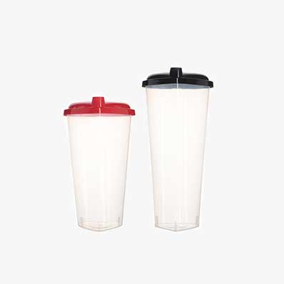 Clear PP 560ml plastic takeaway cups to go cups with lids for Iced Coffee Smoothies Soda Cold Drinks