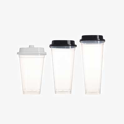 Disposable clear square plastic pp milk tea cup with lid wholesale for party juice milk coffee wedding christmas