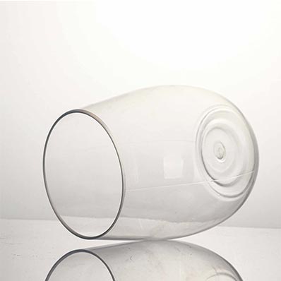 Custom label dishwasher safe 400ml reusable plastic wine glasses for christmas parties