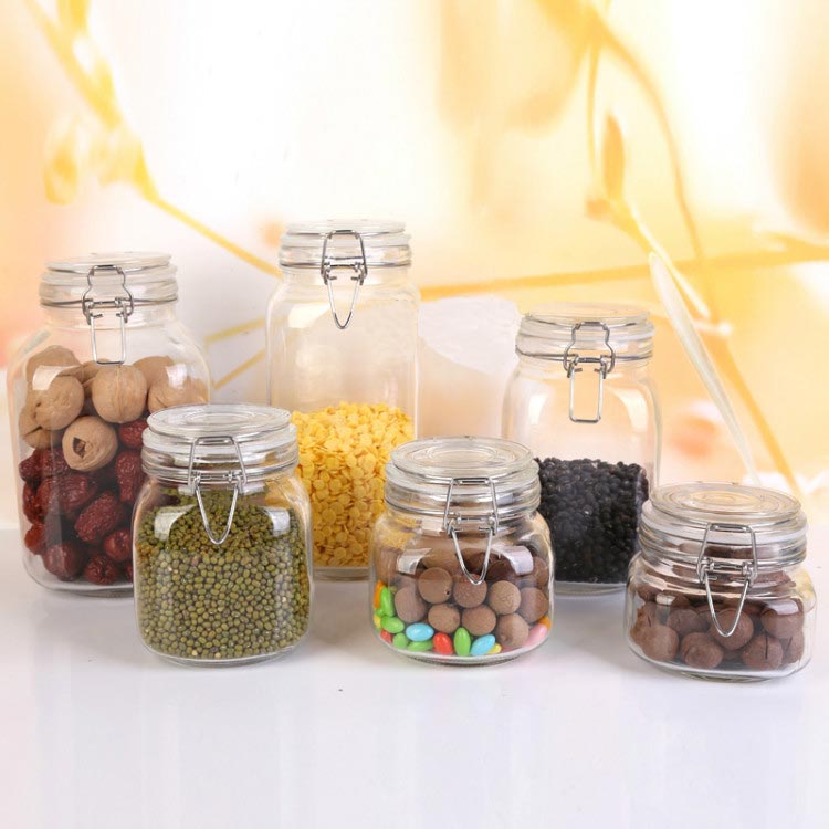 Best food grade round 500ml glass airtight jars wholesale for home use