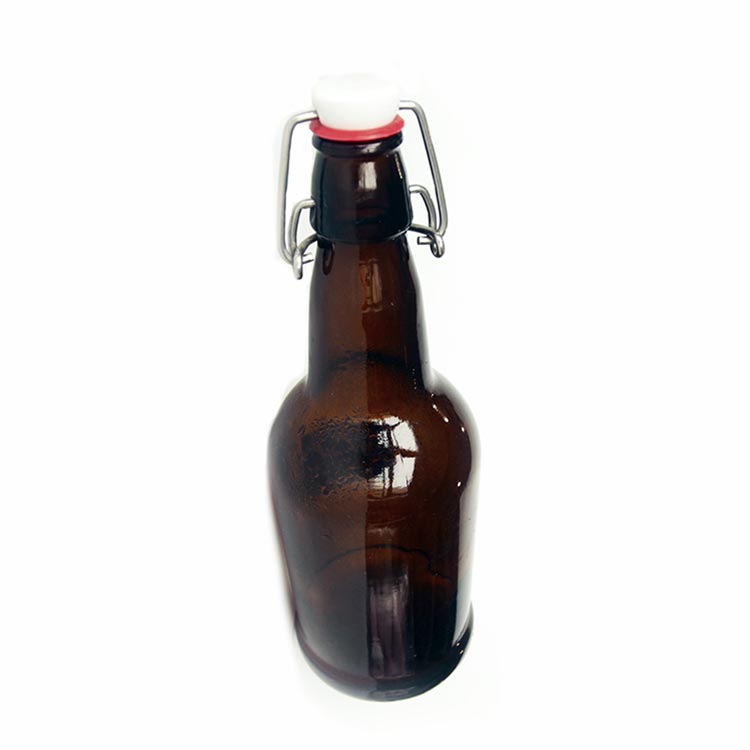 Amber 500ml 750ml swing top glass beer bottle from manufacturer