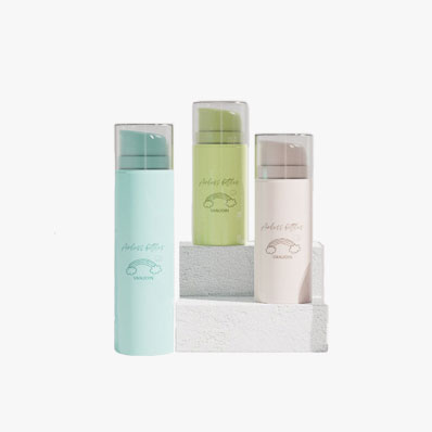 Clear Airless Pump Bottles, Lotion Dispenser Travel with Pump, Vacuum Plastic Travel Size Lotion Bottle for Foundation, Creams, Cosmetic